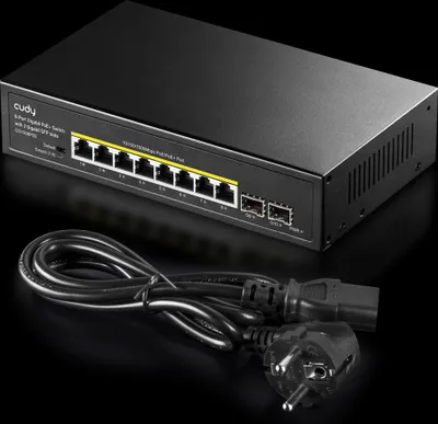 Produktbild von CUDY GS1008PS2 8-Port Gigabit Switch PoE+ mit 2x Gigabit SFP 120W