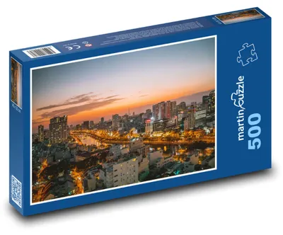 Obrázok produktu pre Puzzle 500 Vietnam - Panorama mesta - martinpuzzle