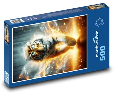 Obrázek produktu pro Puzzle 500 Tygr se svítícíma očima - martinpuzzle