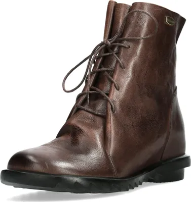 Produktbild von Laura Vita Damen Stiefelette flacher weicher Leder Schnürboot Cyrielle 12, Größe:39 EU, Farbe:Braun
