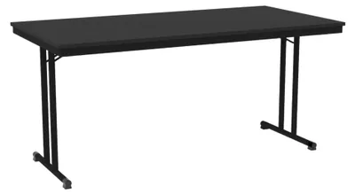 Produktbild von Povag Klappbarer Schreibtisch 160x80x75 cm Konferenztisch Computertisch Schwarz