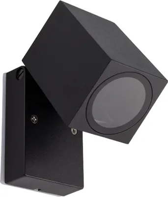 Produktbild von Wandleuchte Außen Aluminium Quadratisch Onuba Schwarz