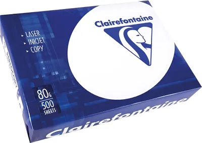 Image de Papier photocopie Clairalfa, DIN A4, perforé 4 trous, 80 g/m², blanc, blancheur 170 CIE, paquet de 500 feuilles