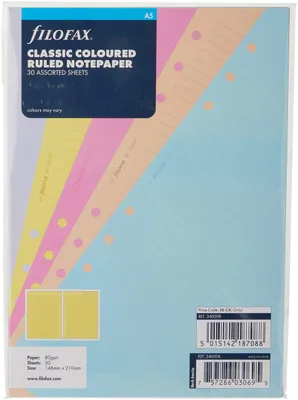 Obrázek produktu pro Filofax 340508, zápisník formátu A5, klasický, linkovaný, seřazený