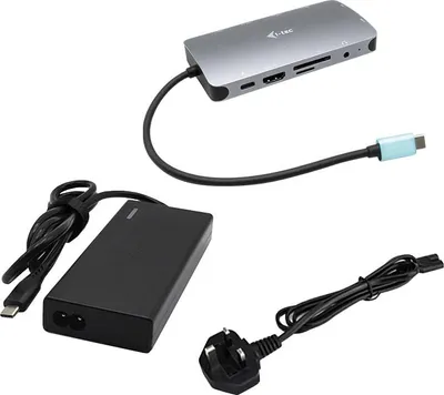 Image de i-tec Metal USB-C Nano Dock HDMI/VGA with LAN + Universal Charger 77 W