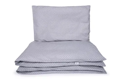 Obrázek produktu pro Povlečení Basic Maceshka Bílý puntík v šedé