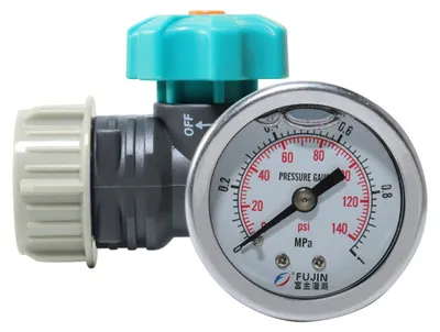 Produktbild von Wasserdruckregler G3/4" mit Manometer, einstellbarer Druckminderer für Gartenbewässerung und Gewächshaus