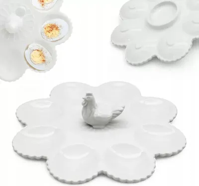 Zdjęcie produktu dla talerz ceramiczny do jajek 23cm TR-24-408