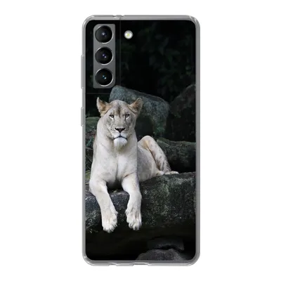 Produktbild von MuchoWow® Handyhülle Schutzhülle Hülle für Samsung Galaxy S21 Löwe - Wilde Tiere - Porträt Silikon Softcase Handy Hülle - Softcase