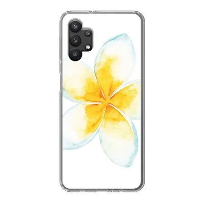 Produktbild von MuchoWow® Handyhülle Schutzhülle Hülle für Samsung Galaxy A32 5G Aquarellfarbe - Blume - Tropisch Silikon Softcase Handy Hülle - Softcase