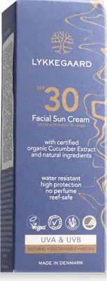 Obrázok produktu pre Lykkegaard Facial Sun Cream SPF 30 50 ml