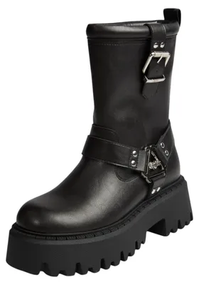 Produktbild von Buffalo Damen Elegante Stiefel Aspen Biker Pull ON PD00018566 Schwarz