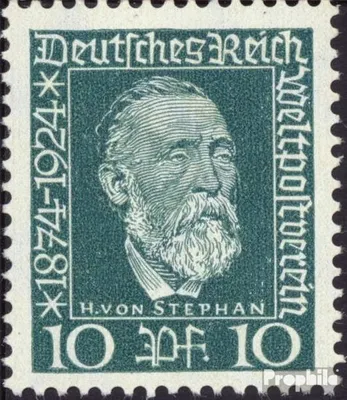 Produktbild von Briefmarken Deutsches Reich 1924 Mi 368 mit Falz 50 Jahre Weltpostverein