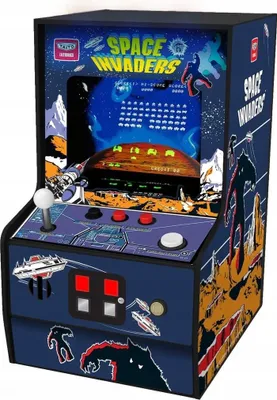 Obrázek produktu pro My Arcade Space invaders, Malý arkádový automat, Space Invaders, Černá, Modrá, 108 mm, 177,8 mm, 210 mm
