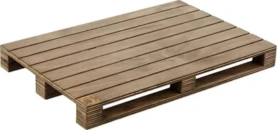 Produktbild von APS Servierbrett GENUSSPALETTE aus Birkenholz im Palettenstyle BxTxH: 30 x 20 x 3 cm