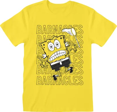 Obrázek produktu pro Uni tričko s krátkým rukávem Spongebob Barnacles Yellow - XXL