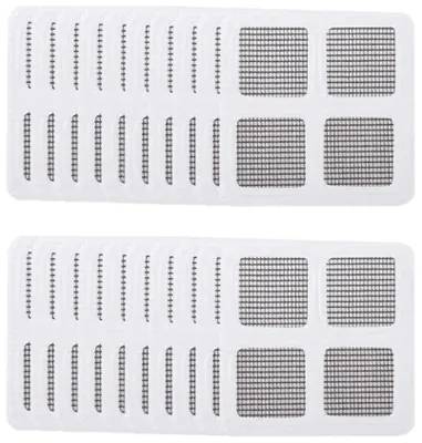 Produktbild von 20 Stück Insektenschutz-Reparaturband - Moskitonetz-Klebeband - selbstklebendes Klettband - Zur Reparatur von Fenstern und Türen - grau