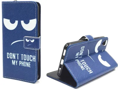 Produktbild von Dont Touch My Phone Handyhülle Huawei Y6 Klapphülle Wallet Case