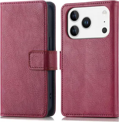 Zdjęcie produktu dla imoshion Luxe Bookcase for de Apple iPhone 17 Pro - Bordeaux