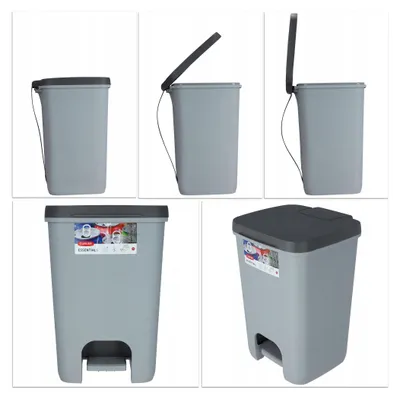 Produktbild von Curver Tretmülleimer Essentials 20L Hellgrau