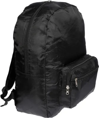 Produktbild von 30 Liter Faltbarer Rucksack Schwarz Herren Damen Outdoor Trecking Reisen Nylon
