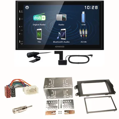 Produktbild von Kenwood DMX129DAB DAB+ Bluetooth USB Einbauset für Suzuki SX 4 Fiat Sedici
