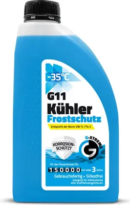 Produktbild von Gamix Hochwertige Autochemikalien | Kühlerfrostschutz G11 | Kühlflüssigkeit 3 Jahre bis -35°C | Gebrauchsfertig Kühlmittel Auto | 1L