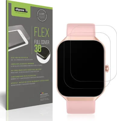 Produktbild von 2x Full Cover Schutzfolie matt für Fempoin P99 1.96 Zoll Panzerfolie Anti-Shock