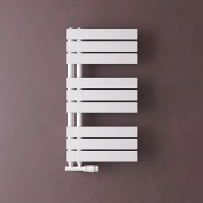 Produktbild von doporro Badheizkörper Badheizung Handtuchheizkörper 76x40cm Handtuchtrockner Handtuchwärmer Seitenanschluss Weiß 324 Watt Ohne Heizstab FN