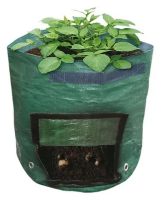 Produktbild von Kartoffel-Pflanzsack Pflanzbeutel Pflanztasche Balkonkasten Balkon Pflanzkasten