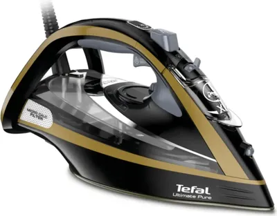 Obrázek produktu pro Tefal FV9865E0, Suché i parní žehlení, Samočisticí žehlicí plocha z durilia, 250 g/min, Černá, Zlato, 60 g/min, 0,35 l