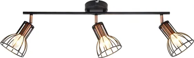 Obrázok produktu pre Trojitá stropná lampa Sofia čierna 3xE14