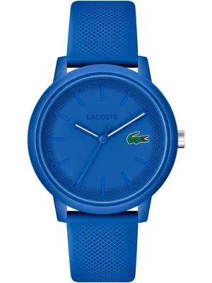 Produktbild von Lacoste 12.12 Analoguhr 2011279 Blau Silikon minimalistisches Zifferblatt