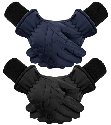 Produktbild von Winddichte Skihandschuhe für Kinder, 2 Paar