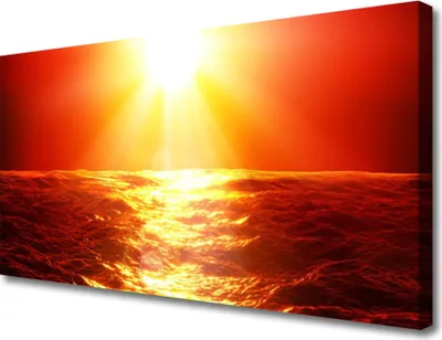 Produktbild von Tulup Leinwand-Bilder 100x50 Wandbild Canvas Kunstdruck Sonne Meer Landschaft