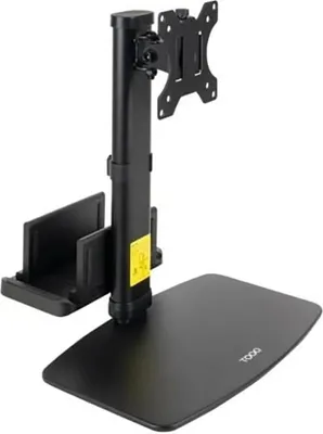 Zdjęcie produktu dla TooQ DB1128TN-B, 6 kg, 43,2 cm (17"), 68,6 cm (27"), 100 x 100 mm, Opcja regulacji wysokości, Czarny