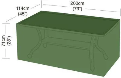 Obrázok produktu pre poťah na obdĺžnikový 8-miestny stôl 200x114x71cm, PE 90g/m2