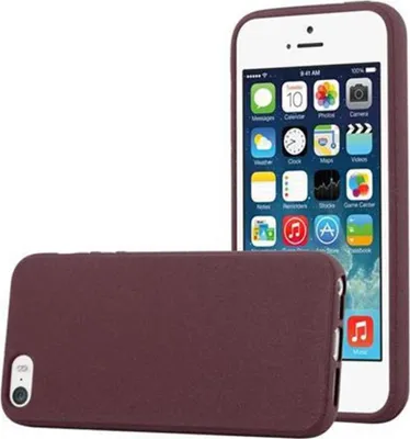 Produktbild von Cadorabo Schutzhülle für Apple iPhone 5 / 5S / SE 2016 Hülle in Lila Handyhülle TPU Etui Cover Case