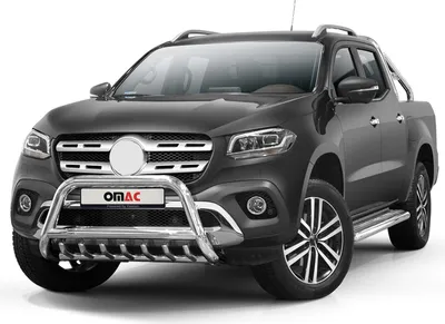 Obrázek produktu pro Ochranná lišta předního nárazníku pro Mercedes třídy X 2017-2020 s ocelí ABE stříbrná