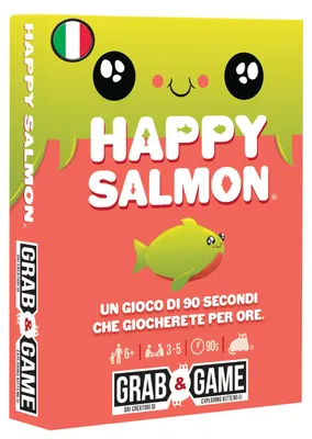 Produktbild von Exploding Kittens Happy Salmon Grab, Brettspiel, Party, 6 Jahr(e), 1,5 min