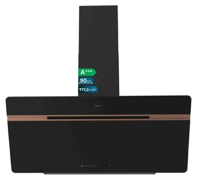 Immagine prodotto di Cecotec Bolero Flux DT 907500, cappa aspirante decorativa, colore nero, taglia unica / spina EU, 220V, colore nero, taglia unica