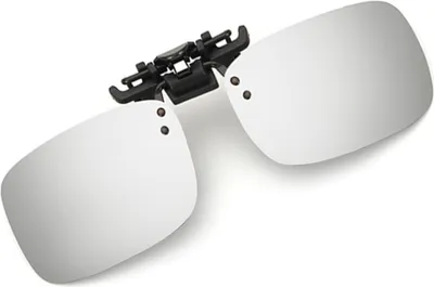 Immagine prodotto di INF Grandi clip da occhiali da sole in argento bianco per occhiali