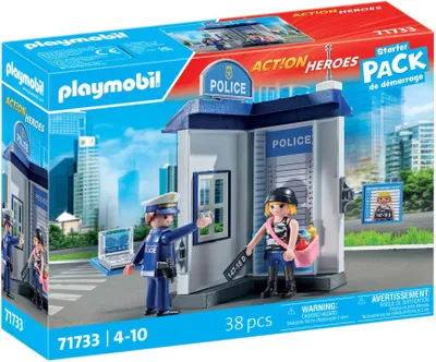 Produktbild von PLAYMOBIL Action Heroes Starter Pack Polizei Ermittlungszimmer  71733
