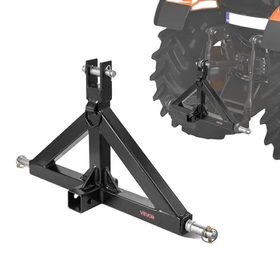 Obrázek produktu pro VEVOR tříbodové závěsné zařízení s 5,08 cm přijímačem, tříbodový závěs, nosnost 1360 kg, adaptér pro připojení traktorového přívěsu, kompatibilní s Kubota, Mahindra, John Deere, Massey Ferguson