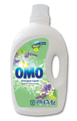 Produktbild von Omo Flüssigwaschmittel Apple Blossom & Water Lily 5L – 100 Waschladungen & 14 Tage Frische