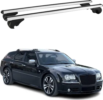Image de Barres de toit Transversales pour Chrysler 300C Touring 2004-2010 Alu Argent
