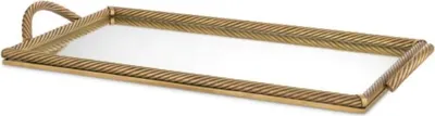 Produktbild von Casa Padrino Luxus Serviertablett Vintage Messing 81 cm