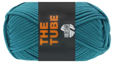 Produktbild von Lana Grossa THE TUBE 200 g weiches & gefülltes Schlauchgarn (Ø ca. 4-5 mm) ideal geeignet für Home-Accessoires und Taschen 114 m Farbe 012 - Petrol