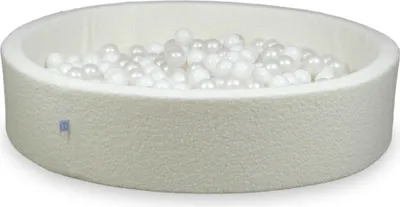 Zdjęcie produktu dla Basen kulkowy 130x30 Boucle White - z 600 kulkami / biały, masa perłowa