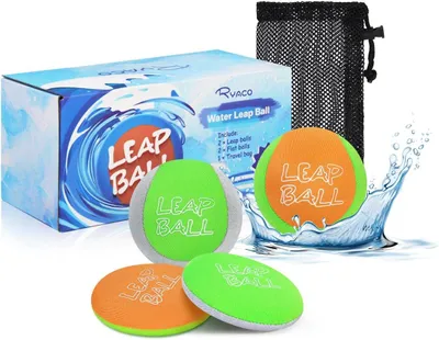 Produktbild von Wasser Springball Set 4 Stück, Bouncing Ball für Strand, Lustiges Wasserspielzeug für Kinder
